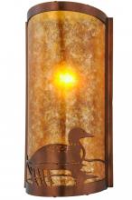 Meyda Green 154908 - 9"W Loon Right Wall Sconce