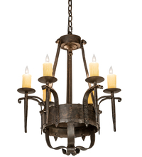 Meyda Green 204205 - 24" Wide Costello 6 Light Chandelier