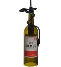 Meyda Black 133792 - 5"W Personalized Hey Mambo Wine Bottle Mini Pendant