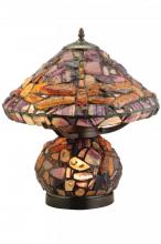 Meyda Black 138107 - 18.5"H Dragonfly Agata Table Lamp