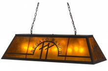 Meyda Black 155265 - 48"L Personalized Regalo Ranch Oblong Pendant