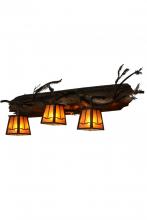 Meyda Black 179629 - 38" Wide Pine Branch Valley View 3 Light Vanity