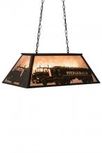 Meyda Black 180504 - 33"L Personalized Fitzgerald Oblong Pendant