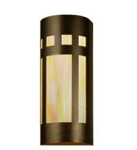 Meyda Black 71352 - 7" Wide Sutter Wall Sconce