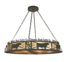 Meyda Black 73485 - 60"L Personalized Chimney Rock Inverted Pendant