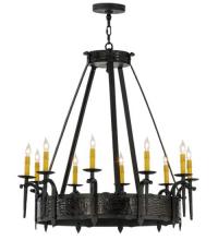 Meyda Yellow 112388 - 35"W Costello 10 LT Chandelier