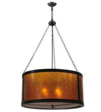 Meyda Yellow 115663 - 32"W Smythe Craftsman Inverted Pendant