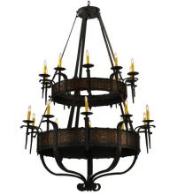 Meyda Yellow 133745 - 48"W Costello 20 LT Two Tier Chandelier