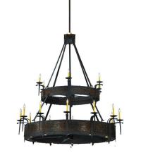 Meyda Yellow 134750 - 74" Wide Costello 18 LT Two Tier Chandel-Air