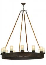 Meyda Yellow 137752 - 50" Wide Costello Ring 12 Light Chandelier