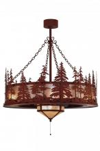 Meyda Yellow 144121 - 44"W Tall Pines w/Fan Light Chandel-Air