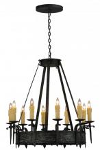 Meyda Yellow 144262 - 36"W Costello 10 LT Chandelier