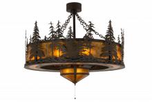 Meyda Yellow 144311 - 45"W Tall Pines W/Fan Light Chandel-Air