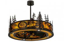 Meyda Yellow 146112 - 45"W Tall Pines Custom Logo Up and Downlight LED Chandel-Air