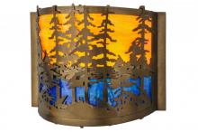 Meyda Yellow 146953 - 12" Wide Tall Pines Wall Sconce