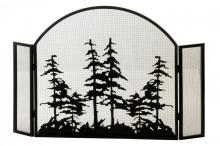 Meyda Yellow 147758 - 50" Wide X 34" High Tall Pines Arched Fireplace Screen