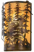 Meyda Yellow 153841 - 14"W Tall Pines Wall Sconce