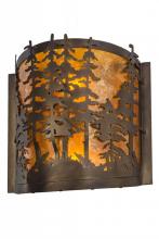 Meyda Yellow 153975 - 12"W Tall Pines Wall Sconce