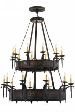 Meyda Yellow 154400 - 48" Wide Costello 20 Light Two Tier Chandelier