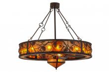 Meyda Yellow 156539 - 52"W Whispering Pines W/Fan Light Chandel-Air