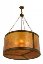 Meyda Yellow 156999 - 32"W Smythe Craftsman Inverted Pendant