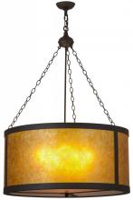 Meyda Yellow 157853 - 32"W Smythe Craftsman Pendant