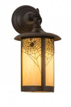 Meyda Yellow 166026 - 8" Wide Fulton Spider Web Hanging Wall Sconce