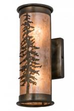 Meyda Yellow 168686 - 5" Wide Tall Pines Wall Sconce