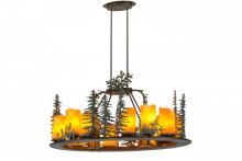 Meyda Yellow 174864 - 42" Long Tall Pines 12 Light Oblong Chandelier