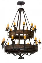 Meyda Yellow 178715 - 56"W Costello 20 LT Two Tier Chandelier