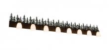 Meyda Yellow 179338 - 82" Wide Tall Pines 8 Light Vanity Light