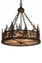 Meyda Yellow 182298 - 23"W Tall Pines Inverted Pendant