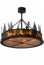 Meyda Yellow 183244 - 36" Wide Tall Pines Inverted Pendant