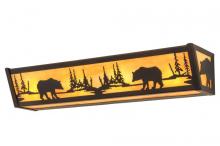 Meyda Yellow 184291 - 24"W Bear at Lake Vanity Light