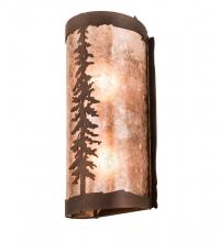 Meyda Yellow 189847 - 5" Wide Tall Pines Wall Sconce