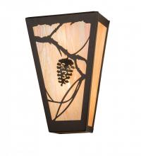 Meyda Yellow 192001 - 11" Wide Whispering Pines Wall Sconce