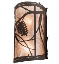 Meyda Yellow 193755 - 7" Wide Whispering Pines Wall Sconce