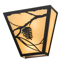 Meyda Yellow 196270 - 13" Wide Whispering Pines Wall Sconce