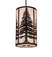 Meyda Yellow 197428 - 18" Wide Tall Pines Pendant