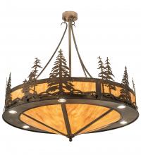 Meyda Yellow 204728 - 40" Wide Tall Pines Inverted Pendant