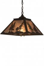 Meyda Yellow 21017 - 16"Sq Tall Pines Pendant