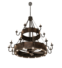 Meyda Yellow 213966 - 74" Wide Costello 18 Light Two Tier Chandel-Air