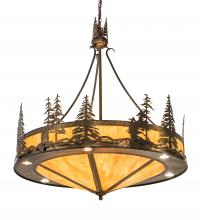 Meyda Yellow 215185 - 40" Wide Tall Pines Inverted Pendant