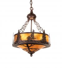 Meyda Yellow 217918 - 16" Wide Tall Pines Inverted Pendant