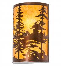 Meyda Yellow 224710 - 12" Wide Tall Pines Wall Sconce