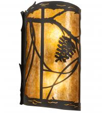 Meyda Yellow 230825 - 8" Wide Whispering Pines Wall Sconce