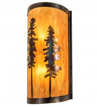 Meyda Yellow 236552 - 9" Wide Tall Pines Wall Sconce