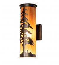 Meyda Yellow 237938 - 5.5" Wide Tall Pines Wall Sconce