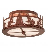 Meyda Yellow 238688 - 16" Wide Tall Pines Flushmount