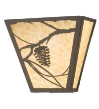 Meyda Yellow 23949 - 13"W Whispering Pines Wall Sconce